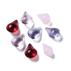 Mixed Color Glass Beads, No Hole, Teardrop, Mixed Color, 14x9.5x8mm