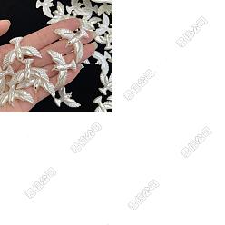 Бежевый 200шт. подвески из АБС-пластика, дикий гусь, бежевые, 23x35 мм, отверстие : 1.69 мм