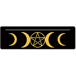 Star Wooden Tarot Card Stand Holder, Witchcraft Supplies, Rectangle, Star, 76.2x254mm