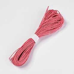 Красный Шнур бумажных шнуров, для изготовления ювелирных изделий, 2 -ply, красные, 2 мм, около 32.8 ярдов (30 м) / пачка