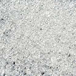 (RR160) Хрустальный Блеск Миюки круглые бусины рокайль, японский бисер, 8/0, (rr 160) кристаллический блеск, 3 мм, отверстие : 1 мм, Около 2111~2277 шт / 50 г