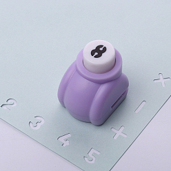 Number Mini Plastic Craft Punch for Scrapbooking & Paper Crafts, Paper Shapers, Num.8, Number Pattern, 30x25x33mm