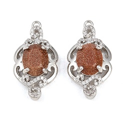 Индийский Красный Латунные микропаве прозрачные подвески с фианитом, cmолой, , долговечный, стойки покрытие, платина, с блеском порошок, Индийская красная, 26x14x8 мм, отверстие : 1.4 мм