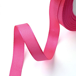 Magenta Single Face Satin Ribbon, Polyester Ribbon, Magenta, 1/2 inch(12mm), about 25yards/roll(22.86m/roll), 250yards/group(228.6m/group), 10rolls/group