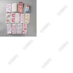 (52) Непрозрачная лаванда Наборы для изготовления книг своими руками, включая прозрачную акриловую доску, чистый лист бумаги, лента, УФ-наклейки, разноцветные, 153x54x0.5 мм