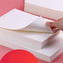 Белый Набор акварельной бумаги, прямоугольные, белые, 38x27 см, 88 простыни / мешок