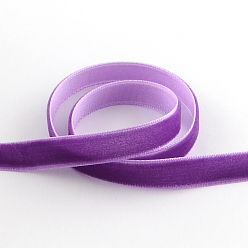 Dark Orchid 3/4 inch Single Face Velvet Ribbon, Dark Orchid, 3/4 inch(19.1mm), about 25yards/roll(22.86m/roll)