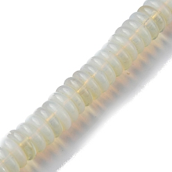 Opalite Opalite Beads Strands, Disc, 12x3.5~4mm, Hole: 1.4mm, about 51pcs/strand, 7.48~8.19 inch(19~20.8cm)