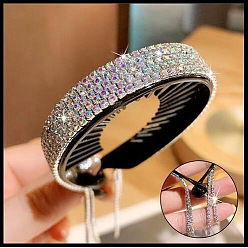 Colorful 707203 short Sparkling Hair Accessories for Women - Lazy Ponytail Holder with Diamond Beads and Tassel Decoration