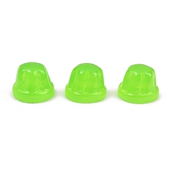 Лайм Кабошоны из смолы, имитация желе, желто-зеленые, 9x12 мм