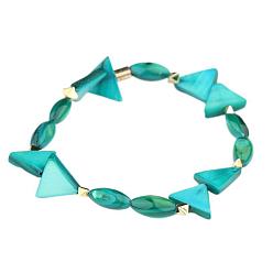 BC416-5 Colorful Handmade Triangle Natural Shell Bracelet for Women