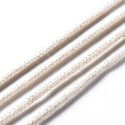 Cordón Viejo Hilos de hilo de algodón, cordón de macramé, hilos decorativos, para la artesanía bricolaje, envoltura de regalos y fabricación de joyas, encaje antiguo, 3 mm, aproximadamente 54.68 yardas (50 m) / rollo