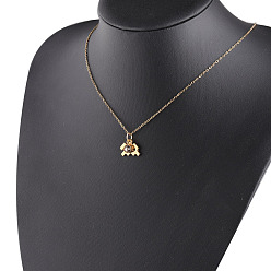 Aquarius Rhinestone Constellation Pendant Necklace, Stainless Steel Jewelry for Women, Golden, Aquarius, 17.72 inch(45cm)