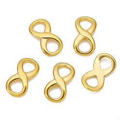 Golden Stainless Steel Link Rings, Infinity Connector, Golden, 20x10.5mm