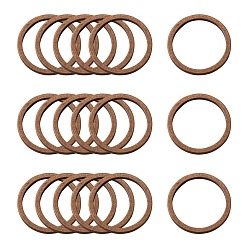 Red Copper Brass Linking Rings, Red Copper, 8x0.7~1mm