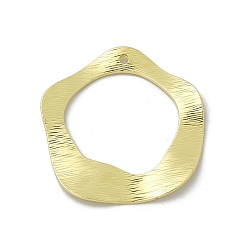 Light Gold Alloy Pendants, Hollow, Flower Charm, Light Gold, 35.5x34x1.5mm, Hole: 1.6mm