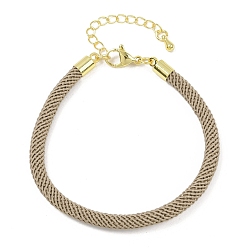 Цвет Древесины 4.5 изготовление браслета из круглого нейлонового шнура миланского диаметра 202мм, с латунными выводами и 6.85 застежками из лобстера из нержавеющей стали, золотые, долговечный, стойки покрытие, деревесиные, 17.4 дюйм ({2} см)