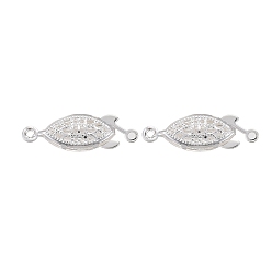 Silver 304 Stainless Steel Box Clasps, Multi-Strand Clasps, Horse Eye, Silver Color Plated, 21.5x7x4mm, Hole: 1mm