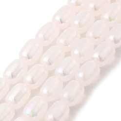 Лавандовый румянец Нити из натурального селенита, окрашенные, барабан, лавандовый румянец, 9x6 мм, отверстие : 1.2 мм, около 43 шт / нитка, 15.35'' (39 см)