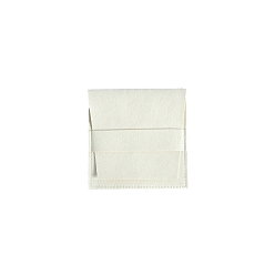White Velvet Jewelry Gift Blessing Envelope Bags, Jewelry Storage Pouches for Earrings Rings, Square, White, 8x8cm