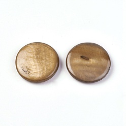 Shell Shell Cabochons, Round, 19.2~19.6x3.5~3.9mm
