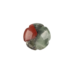 Bloodstone Flower Natural African Bloodstone Worry Stones, Crystal Healing Stone for Reiki Balancing Meditation, 38x7mm