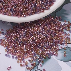 (DB0982) Sparkling Lined Tutti Frutti Mix(Purple Rose Gold) MIYUKI Delica Beads, Cylinder, Japanese Seed Beads, 11/0, (DB0982) Sparkling Lined Tutti Frutti Mix(Purple Rose Gold), 1.3x1.6mm, Hole: 0.8mm, about 10000pcs/bag, 50g/bag