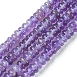 Amethyst Natural Amethyst Beads Strands, FlatRound/Disc, 4x2mm, Hole: 0.9mm, about 187~196pcs/strand, 15.16~15.55 inch(38.5~39.5cm)