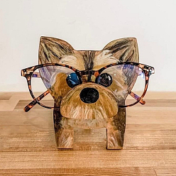 Pérou Présentoirs de lunettes en bois en forme de chien, support de rangement pour lunettes de soleil simples, Pérou, pas de taille