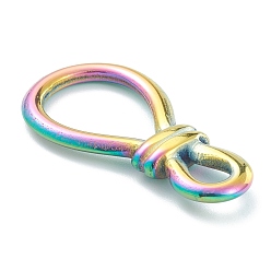 Rainbow Color Ионное покрытие (ip) 304 застежки из нержавеющей стали, Радуга цветов, 34x17x4 мм