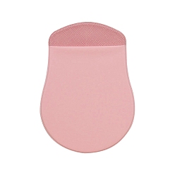 Pink Polyester Mouse Storage Bag with Reusable Adhesive, Wireless Mouse Holder, Universal Stick-On Mouse Pouch, Pink, 135x97mm