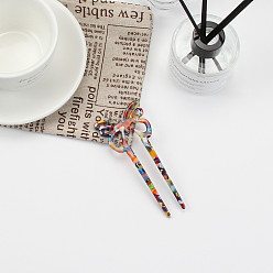 Rainbow purple Элегантная заколка-бабочка для элегантного геометрического пучка волос — старинный стиль, изящный.