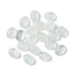 Quartz Crystal Natural Quartz Crystal Cabochons, Oval, 8~8.5x6~6.5x2.5~3.5mm