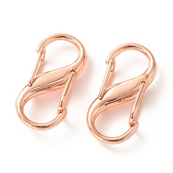 Rose Gold Zinc Alloy DIY Bags Adjustable Clasps Accessories, Bags Buckle, Rose Gold, 2.75x1.3x0.7cm
