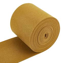 Сиена Нетканые ткани вышивка иглы войлока для DIY ремесел, цвет охры, 140x3 мм, около 6 м / рулон