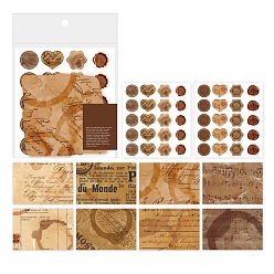 Peru Stationery Paper & Envelopes, with Sticker, Rectangle, Peru, 160x146x70mm, 42pcs/set