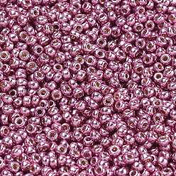 (RR4218) Duracoat Galvanized Dusty Orchid Миюки круглые бусины рокайль, японский бисер, (rr4218) оцинкованный duracoat пыльный орхидейный, 11/0, 2x1.3 мм, отверстие : 0.8 мм, Около 5500 шт / 50 г