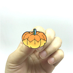 XZ0948 Colorful Cartoon Pumpkin Brooch for Halloween Gift, Fun Badge for Kids and Girls