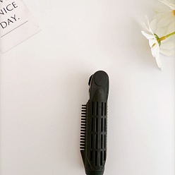 Noir Pince volumisante en plastique pour racines de cheveux pour femmes, outil de coiffure bricolage pinces moelleuses rouleaux, noir, 100mm