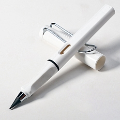 White Reusable Inkless Pencil, with Eraser, Erasable Pens, for Student Artist Writing Drawing, White, 141x13.6mm