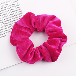 20# Korean Velvet Hair Scrunchie Бархатная резинка для волос с бантиком – мягкие и стильные аксессуары для волос