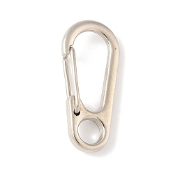 Платина Карабины для скалолазания из сплава, ключевые застежками, платина, 31.5x14.5x7 мм