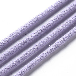 Lila Hilos de hilo de algodón, cordón de macramé, hilos decorativos, para la artesanía bricolaje, envoltura de regalos y fabricación de joyas, lila, 3 mm, aproximadamente 54.68 yardas (50 m) / rollo