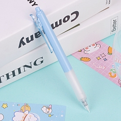 Light Sky Blue Ceramic Safety Pen Knifes, Pen-style Paper Cutting Knife, with Plastic Findings, Light Sky Blue, 145mm