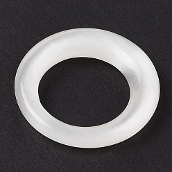 Прозрачный Подвески кошачий глаз, пончики, прозрачные, 26x5 мм, отверстие : 16 мм