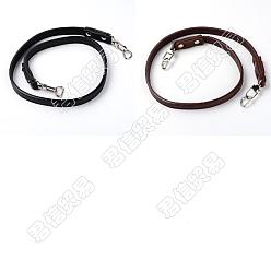 Платина 2 шт 2 цвета ручки для сумок из искусственной кожи, Сплав с застежкой омар, для замены ремней для мешков, платина, 68.5x1.3x0.35 см, 1 шт / цвет