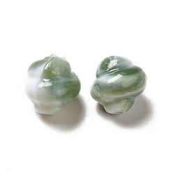 Green Opaque Acrylic Beads, Cloud, Green, 10x10mm, Hole: 1.2mm, about 930pcs/500g