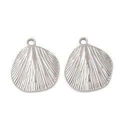 Нержавеющая Сталь Цвет Не тускнеющие 304 подвески из нержавеющей стали, лист, цвет нержавеющей стали, 22.5x19.5x2 мм, отверстие : 2 мм