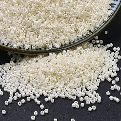 (DB0203) Кремовый Цейлонский Бусины miyuki delica, цилиндр, японский бисер, 11/0, (дБ 0203) крем-цейлон, 1.3x1.6 мм, отверстие : 0.8 мм, Около 2000 шт / 10 г