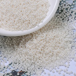 (RR592) Античный Жемчужный Цвета Слоновой Цейлонский Миюки круглые бусины рокайль, японский бисер, (rr 592) старинный слоновая кость жемчужный цейлон, 8/0, 3 мм, отверстие : 1 мм, Около 422~455 шт / 10 г